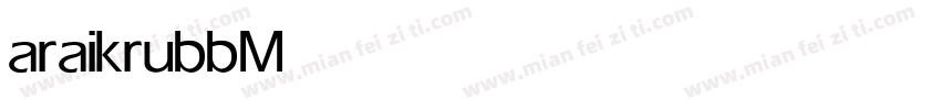 araikrubb Medium字体转换